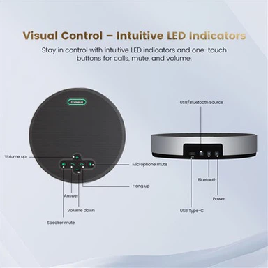 Мобильный USB-микрофон с динамиком для конференц-зала